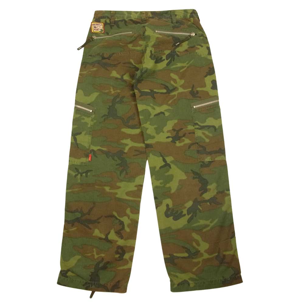 WTAPS ダブルタップス 091GWDT-PTM03 TROUSERS FATIGUE COTTON RIPSTOP CAMO カモ トラウザー ファティーグ カーゴ リップストップ パンツ カーキ系 S【中古】