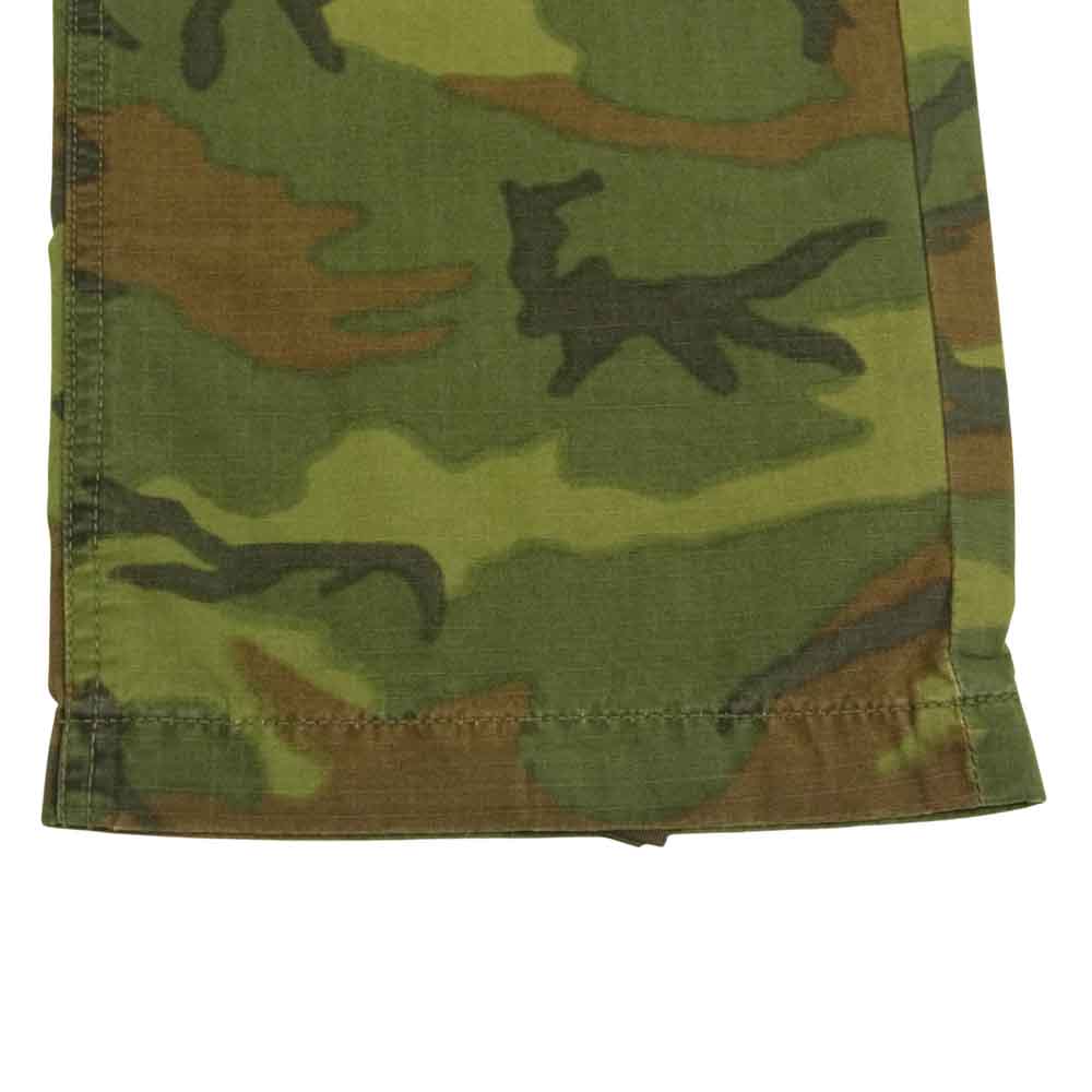 WTAPS ダブルタップス 091GWDT-PTM03 TROUSERS FATIGUE COTTON RIPSTOP CAMO カモ トラウザー ファティーグ カーゴ リップストップ パンツ カーキ系 S【中古】