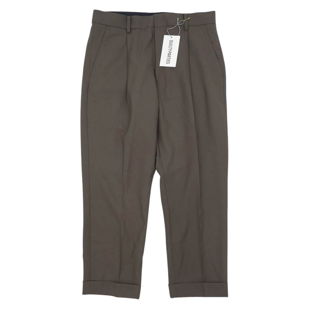 WACKO MARIA ワコマリア 21SS-WMP-TR01 PLEATED TROUSERS ( TYPE-1 ) プリーテッド トラウザー パンツ スラックス グレー系 S【新古品】【未使用】【中古】