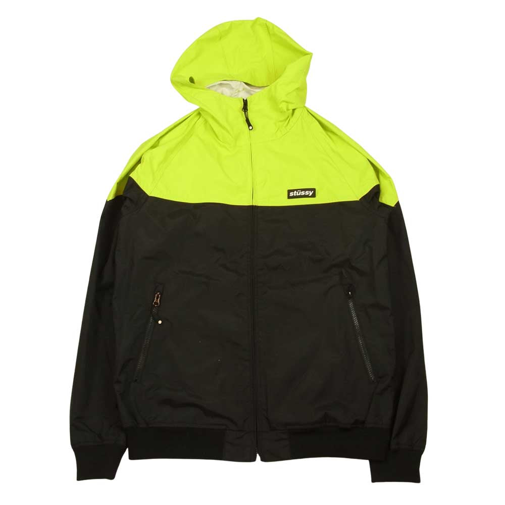 STUSSY ステューシー ナイロン フルジップ フーデッド ジャケット ブラック系 M【中古】