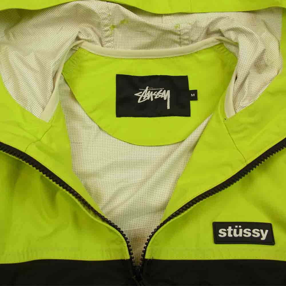 STUSSY ステューシー ナイロン フルジップ フーデッド ジャケット ブラック系 M【中古】