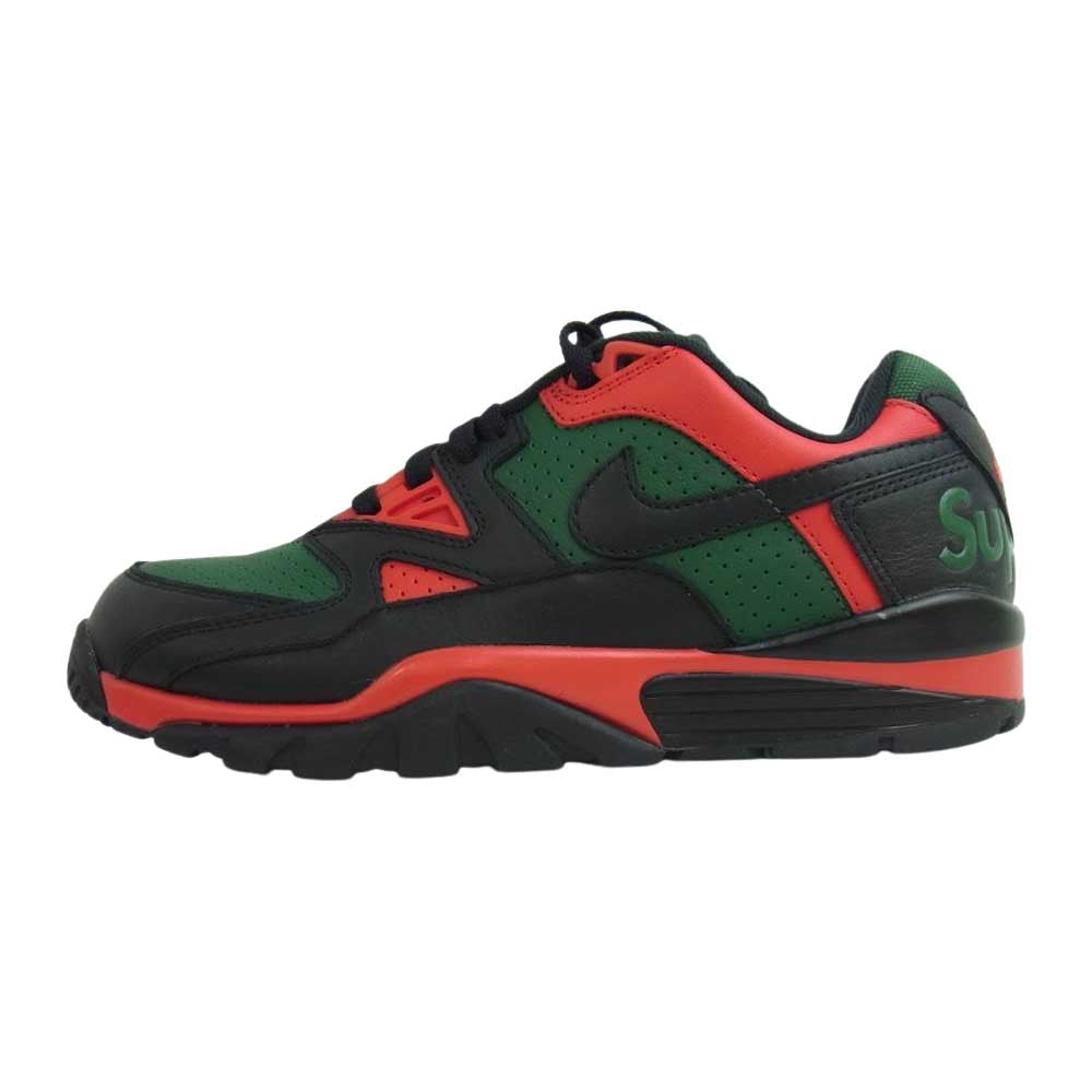 Supreme シュプリーム 21AW CJ5291-001  × NIKE AIR CROSS TRAINER 3 LOW ナイキ エアクロストレーナー 3 ロー スニーカー グリーン系 レッド系 27cm【美品】【中古】