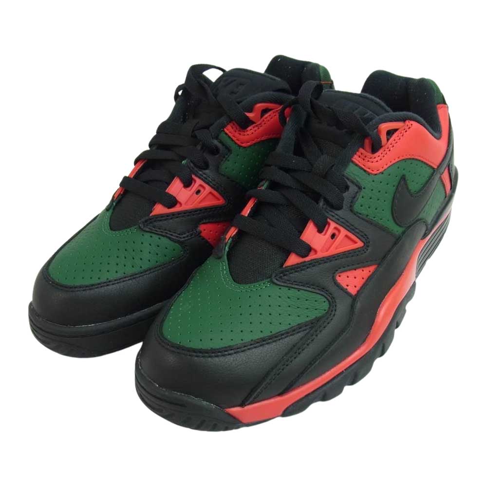 Supreme シュプリーム 21AW CJ5291-001  × NIKE AIR CROSS TRAINER 3 LOW ナイキ エアクロストレーナー 3 ロー スニーカー グリーン系 レッド系 27cm【美品】【中古】