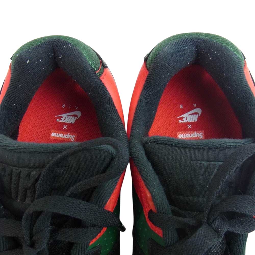 Supreme シュプリーム 21AW CJ5291-001  × NIKE AIR CROSS TRAINER 3 LOW ナイキ エアクロストレーナー 3 ロー スニーカー グリーン系 レッド系 27cm【美品】【中古】