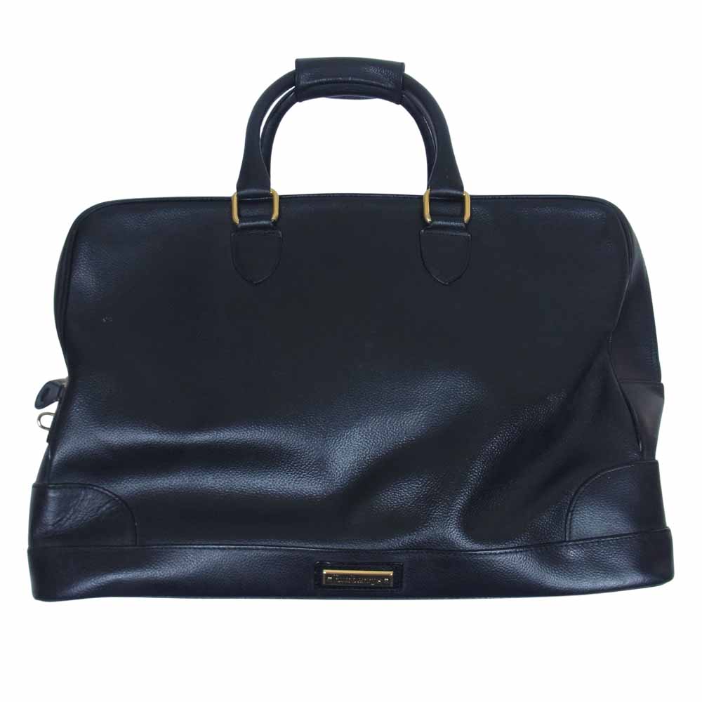 BURBERRY バーバリー BURBERRYS OF LONDON 裏地ノヴァチェック オールド ボストンバッグ ブラック系【中古】