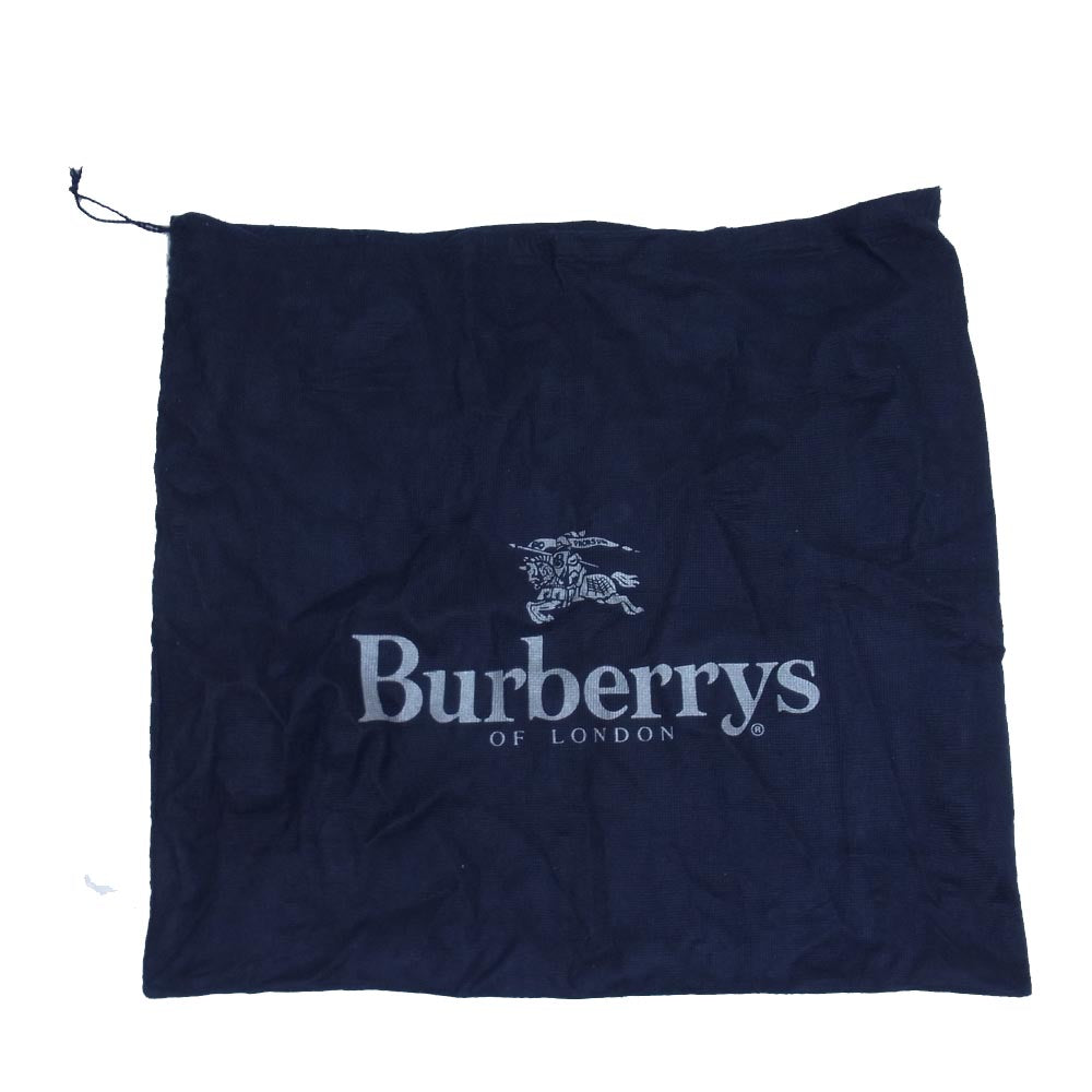 BURBERRY バーバリー BURBERRYS OF LONDON 裏地ノヴァチェック オールド ボストンバッグ ブラック系【中古】