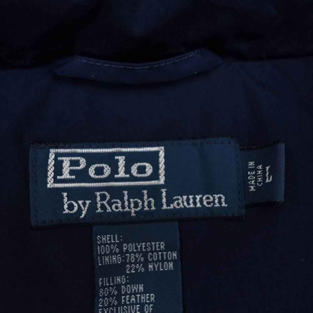 POLO RALPH LAUREN ポロ・ラルフローレン フード着脱 ダウン ジャケット ネイビー系 L【中古】
