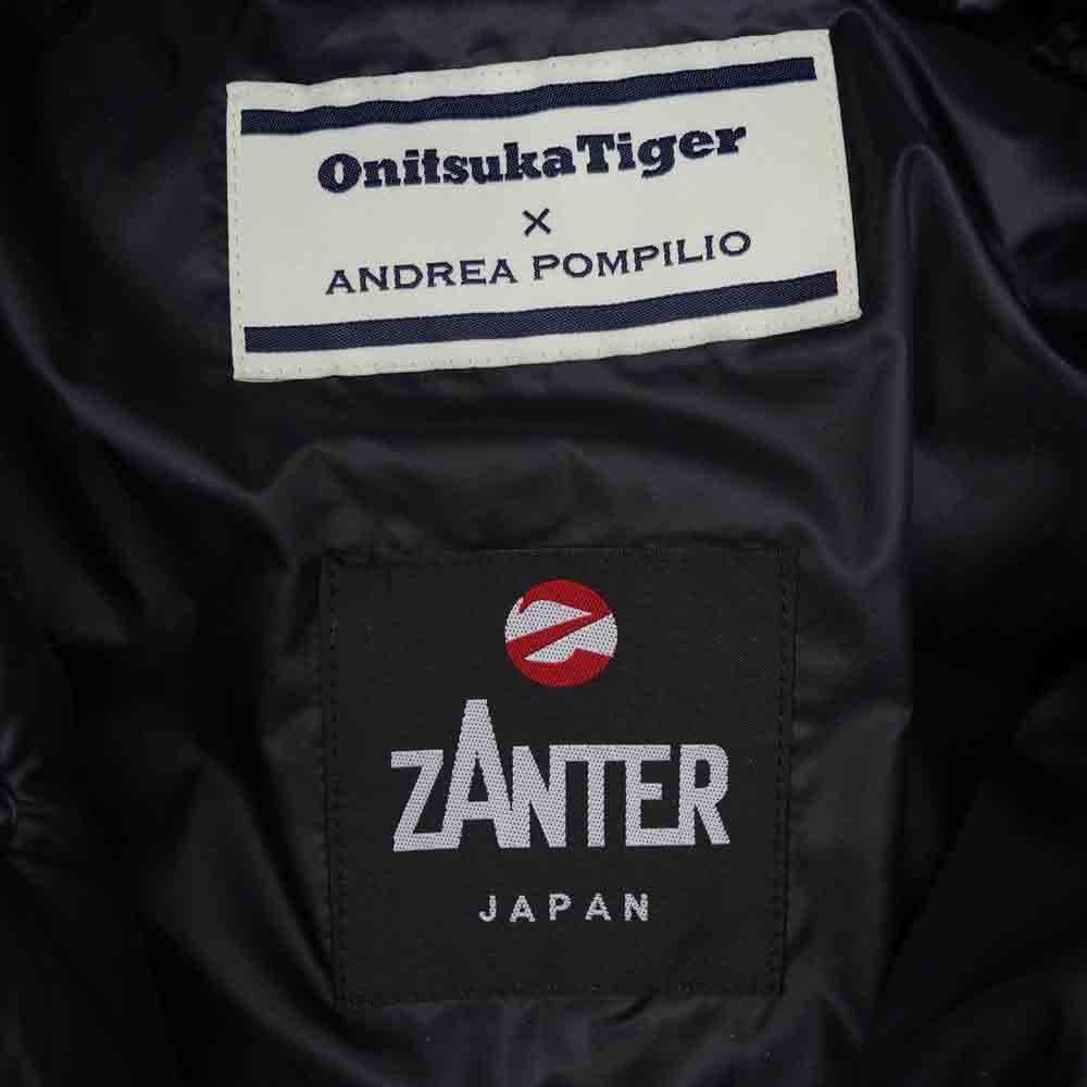 ONITSUKA TIGER オニツカタイガー OK487G ANDREA POMPILIO アンドレアポンピリオ DOWN JACKET ダウン ジャケット ブラック系 46【美品】【中古】