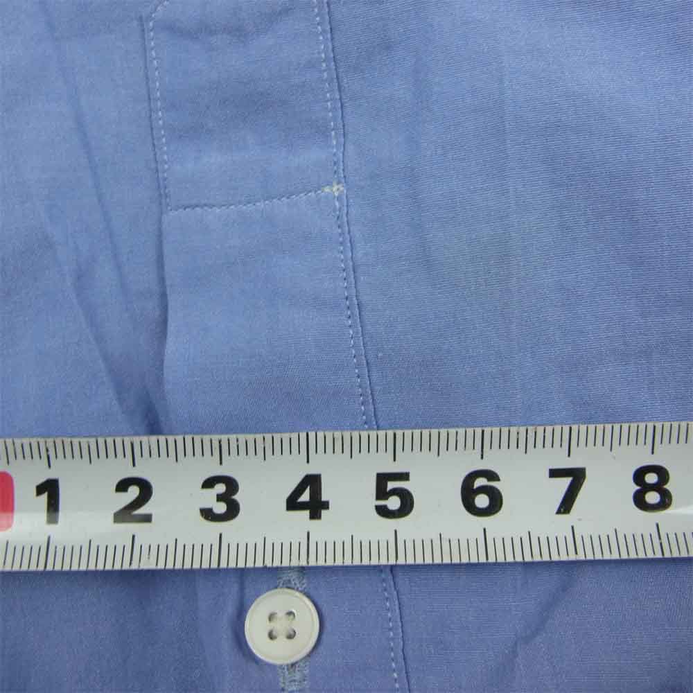 COMOLI コモリ S03-02002 20AW バンドカラー 長袖 コットン ロングスリーブ シャツ SAX ブルー系 2【中古】