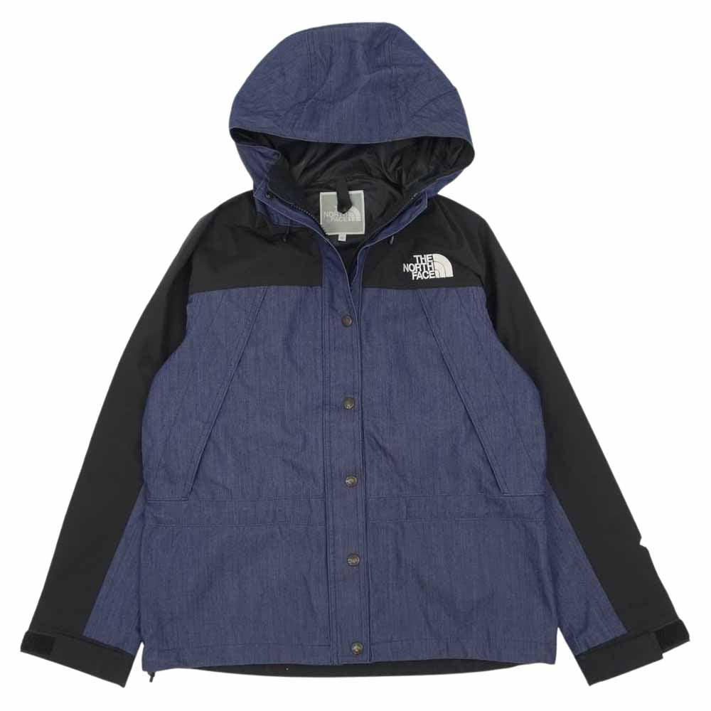 THE NORTH FACE ノースフェイス NPW22135 Mountain Light Denim Jacket レディース マウンテンライト デニム ジャケット インディゴブルー系 ブラック系 M【中古】