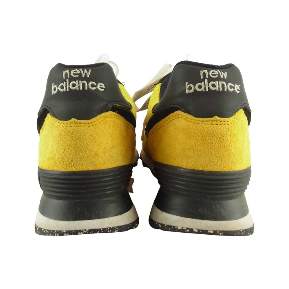 NEW BALANCE ニューバランス USA製 US574M1 ローカット スニーカー イエロー系 26㎝【中古】
