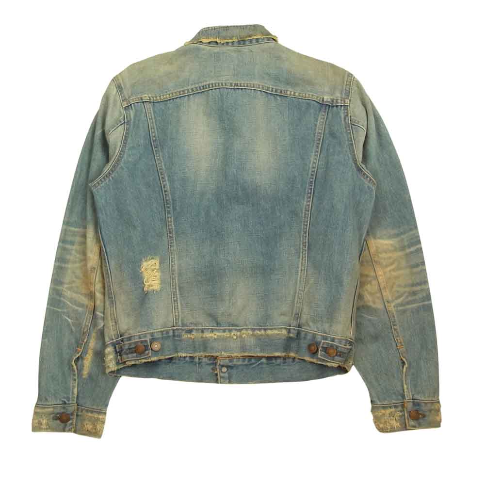 Levi's リーバイス J22732　0105 ダメージリペア加工 70505 3rd デニム ジャケット インディゴブルー系 40【中古】