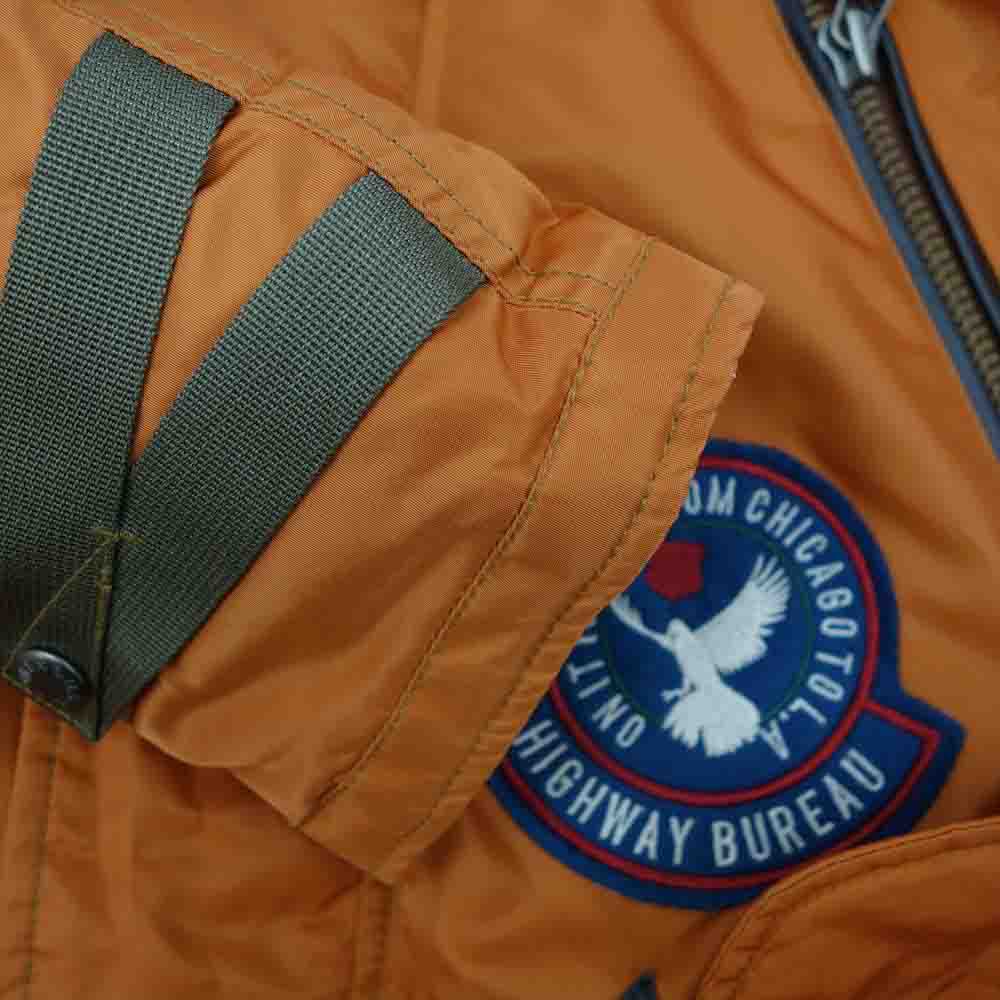 AVIREX アヴィレックス 6122044 N-3B WAPPEN MODIFIED ワッペン 刺繍 ジャケット オレンジ系 M【中古】
