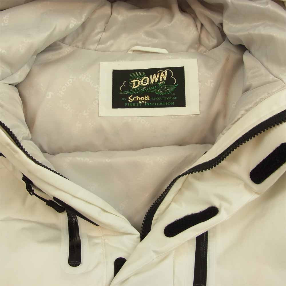 schott ショット × TAKEO KIKUCHI TK タケオキクチ ダウン ジャケット ホワイト系 M【極上美品】【中古】