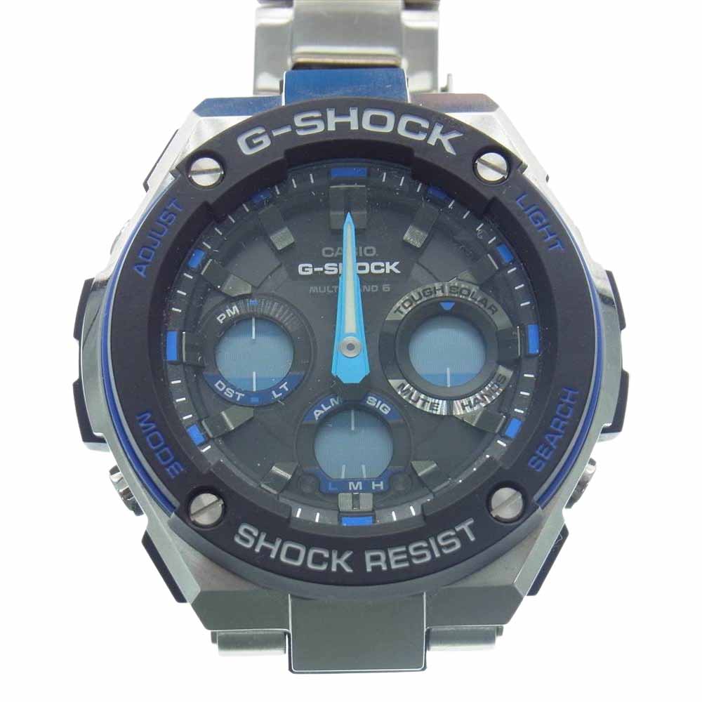 G-SHOCK ジーショック 現状品 GST-W100D-1A2JF ソーラー 電波 クォーツ 腕時計 シルバー系【中古】