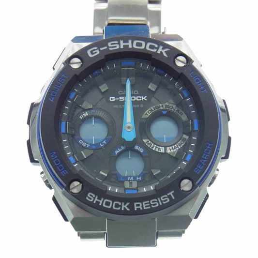 G-SHOCK ジーショック 現状品 GST-W100D-1A2JF ソーラー 電波 クォーツ 腕時計 シルバー系【中古】