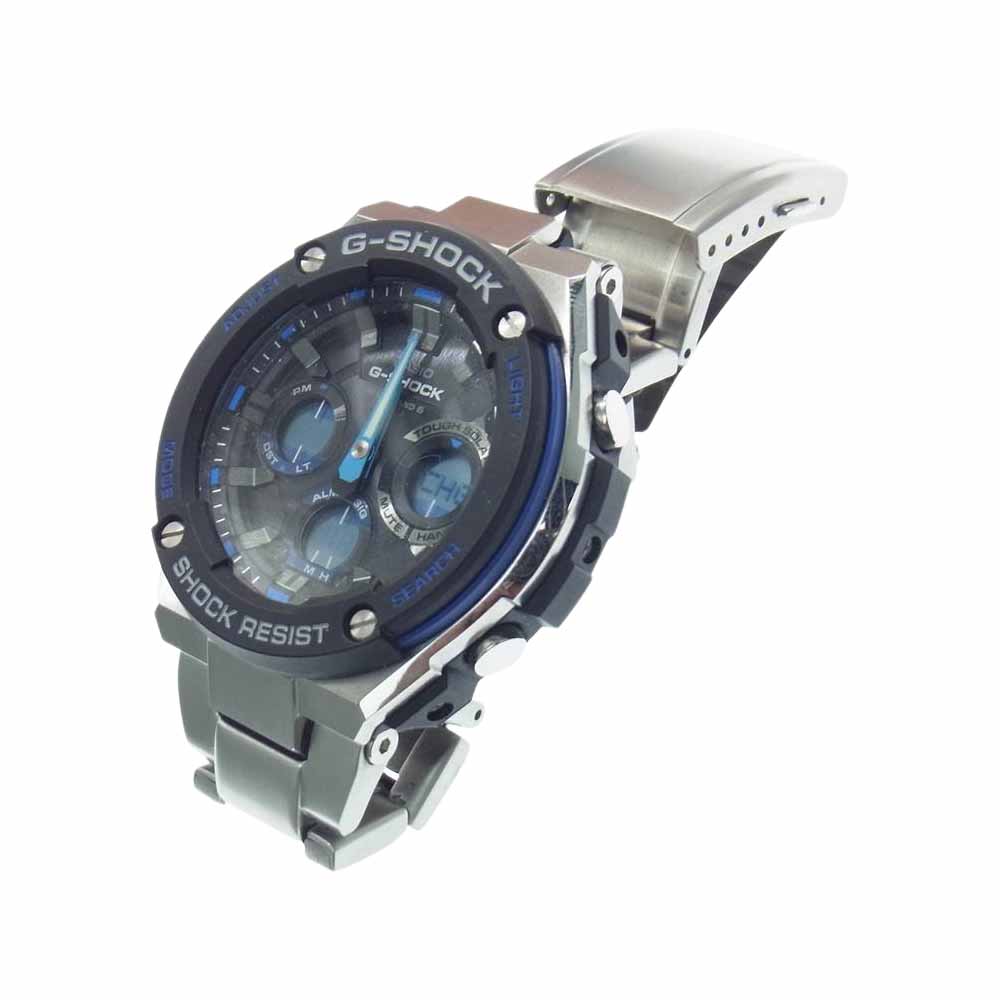 G-SHOCK ジーショック 現状品 GST-W100D-1A2JF ソーラー 電波 クォーツ 腕時計 シルバー系【中古】