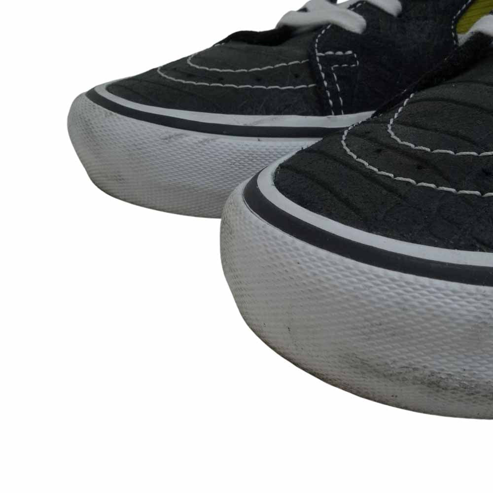 Supreme シュプリーム 721454 × VANS SK8-MID & LAMPIN CORDUROY CROC PACK スケートミッド & ランピン コーデュロイ クロコ スニーカー ブラック系 イエロー系 27cm【中古】