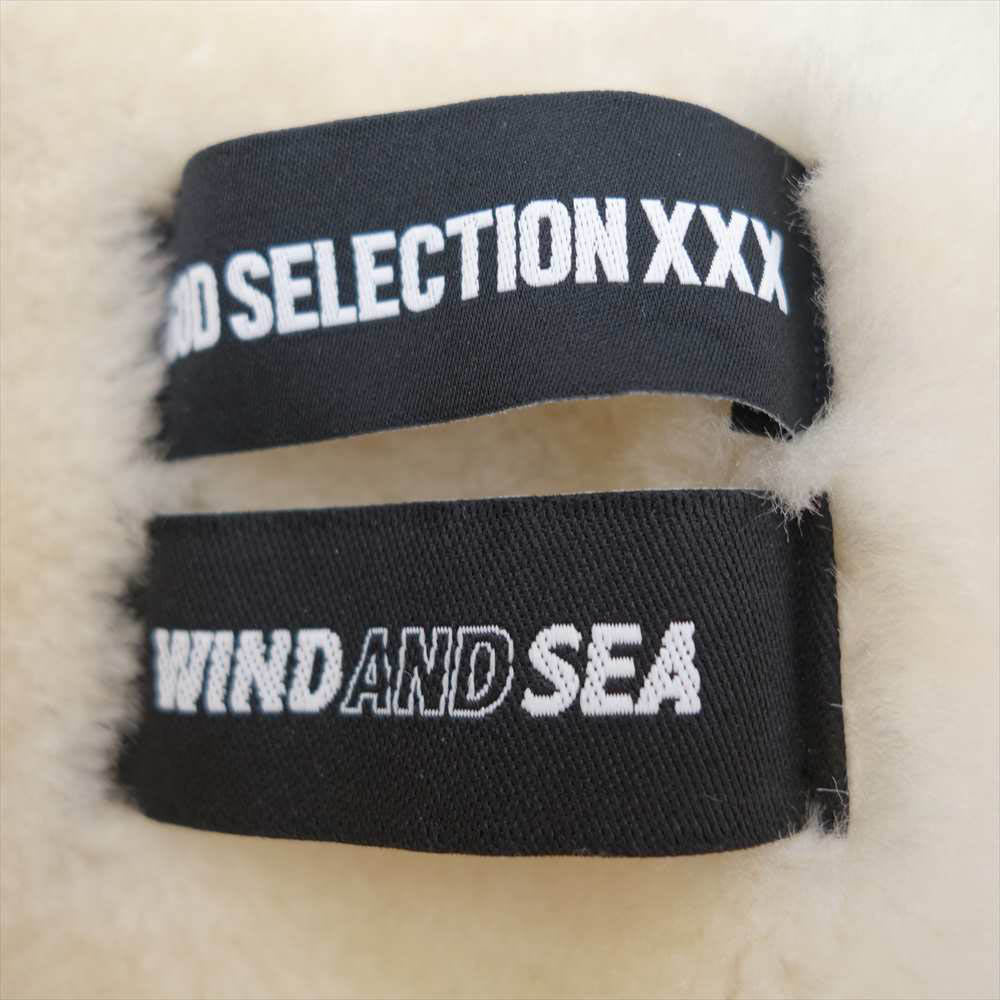 WIND AND SEA ウィンダンシー ×ゴッドセレクション コーチボアジャケット Ｌサイズ ブラック  ブラック系 ホワイト系 L【中古】