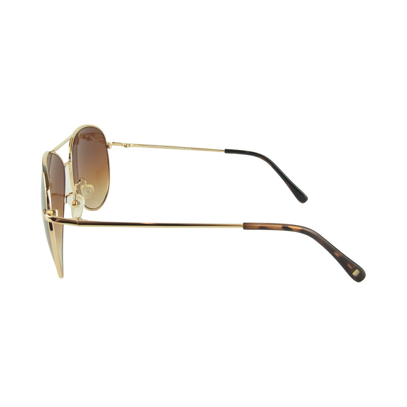 アイゾーン ニューヨーク 1574-BR2M UV3 ブラウンミラーレンズ ゴールドフレーム サングラス アイウェア 眼鏡 ゴールド系【中古】