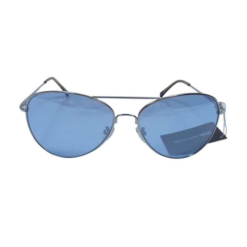 アイゾーン ニューヨーク 1574-BL11M UV3 ライトミラー ブルーレンズ シルバーフレーム サングラス アイウェア 眼鏡 シルバー系【極上美品】【中古】