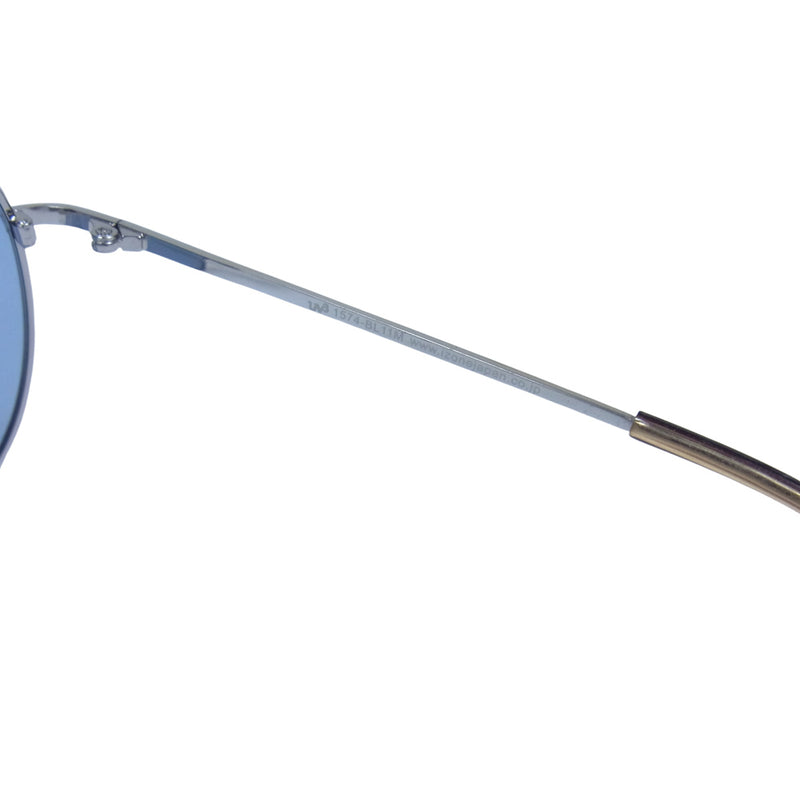 アイゾーン ニューヨーク 1574-BL11M UV3 ライトミラー ブルーレンズ シルバーフレーム サングラス アイウェア 眼鏡 シルバー系【極上美品】【中古】