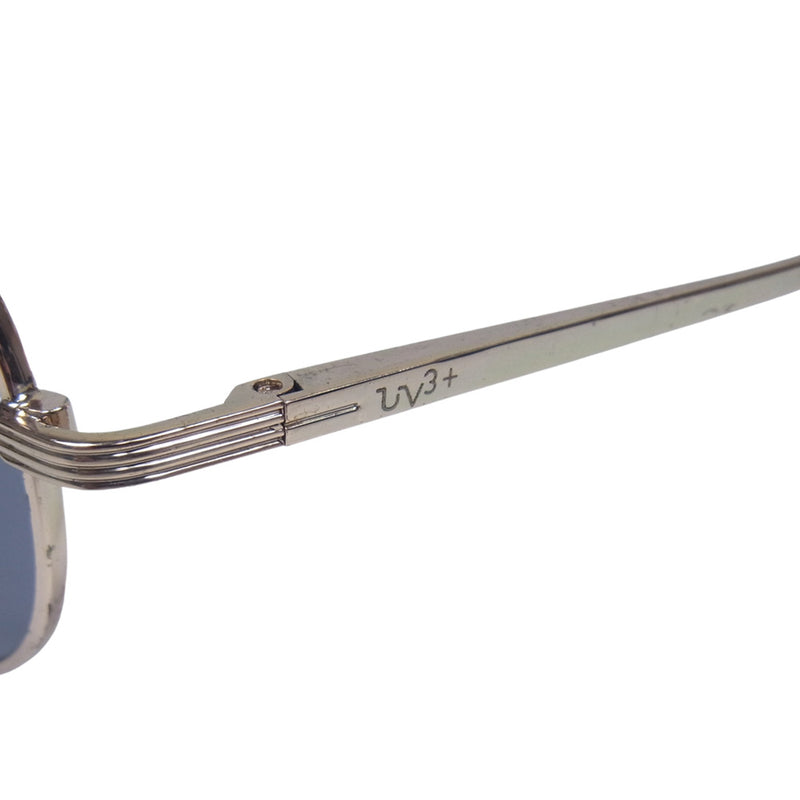 アイゾーン ニューヨーク 4432B UV3+ 偏光レンズ ブラックレンズ ブラックフレーム サングラス アイウェア 眼鏡 シルバー系【極上美品】【中古】