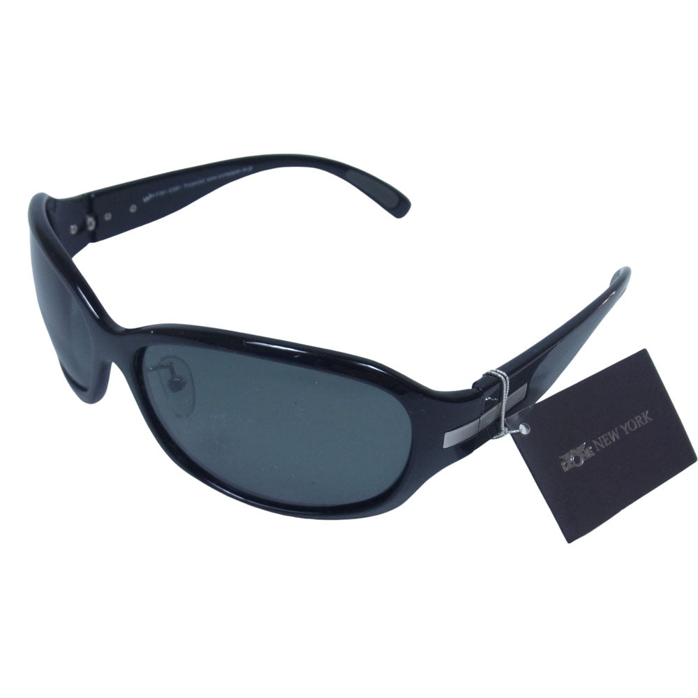 アイゾーン ニューヨーク P381-GSR1 UV3+ 偏光レンズ ブラックレンズ ブラックフレーム サングラス アイウェア 眼鏡 ブラック系【極上美品】【中古】