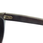 アイゾーン ニューヨーク UV3+ 偏光レンズ 黒檀 木製 ウッドフレーム サングラス アイウェア 眼鏡 ダークブラウン系【極上美品】【中古】