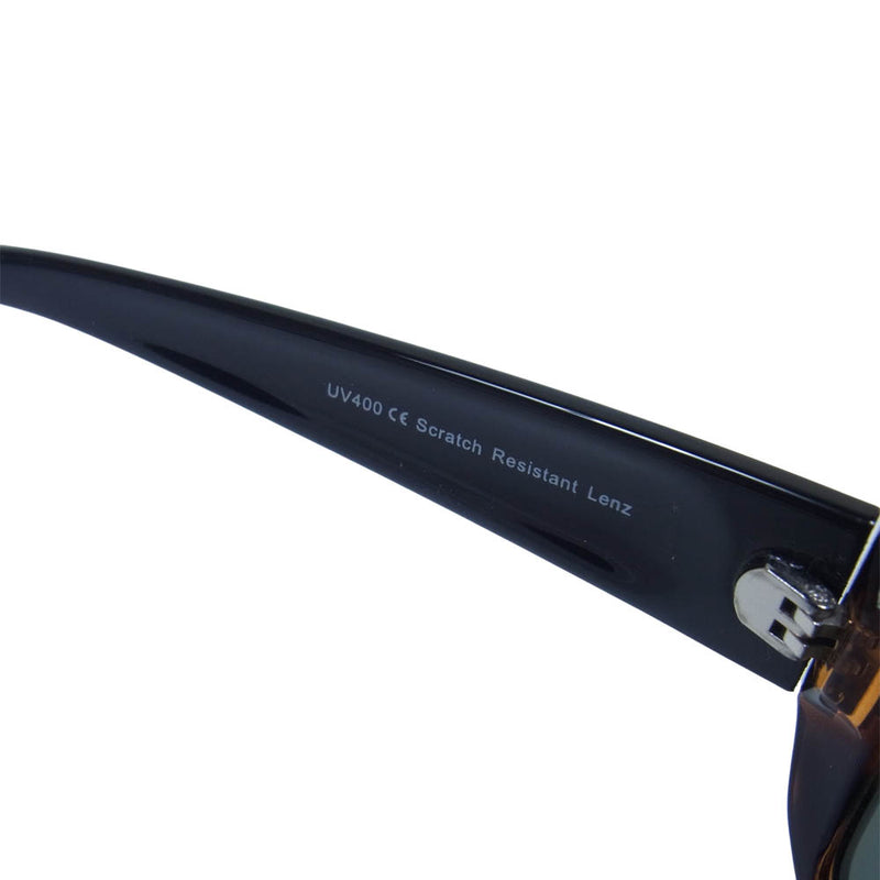 アイゾーン ニューヨーク P393-G1522 UV3+ 偏光レンズ グリーンレンズ デミフレーム サングラス アイウェア 眼鏡 ブラウン系【美品】【中古】
