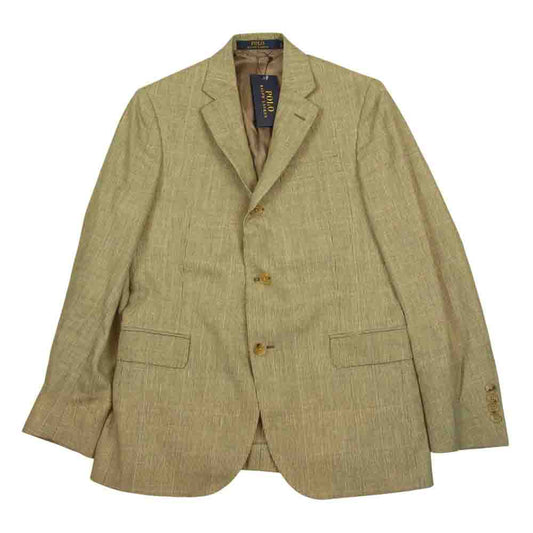 POLO RALPH LAUREN ポロ・ラルフローレン 国内正規品 polo 2 sportcoat リネン ウール テーラードジャケット グレー系 36S A4【極上美品】【中古】