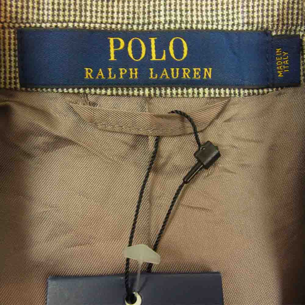 POLO RALPH LAUREN ポロ・ラルフローレン 国内正規品 polo 2 sportcoat リネン ウール テーラードジャケット グレー系 36S A4【極上美品】【中古】