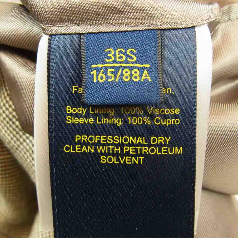 POLO RALPH LAUREN ポロ・ラルフローレン 国内正規品 polo 2 sportcoat リネン ウール テーラードジャケット グレー系 36S A4【極上美品】【中古】