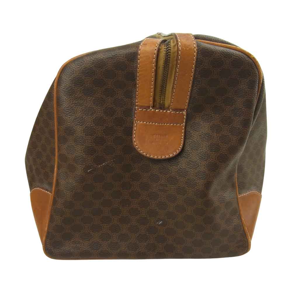 CELINE セリーヌ ヴィンテージ マカダム柄 ボストン バッグ イタリア製 ブラウン系【中古】