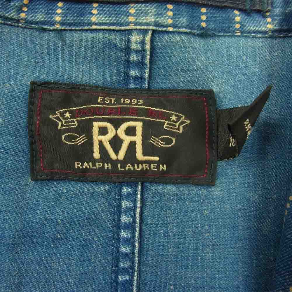 RRL ダブルアールエル 国内正規品 インディゴ ウォバッシュ ストライプ テーラード ジャケット インディゴブルー系 XS【中古】