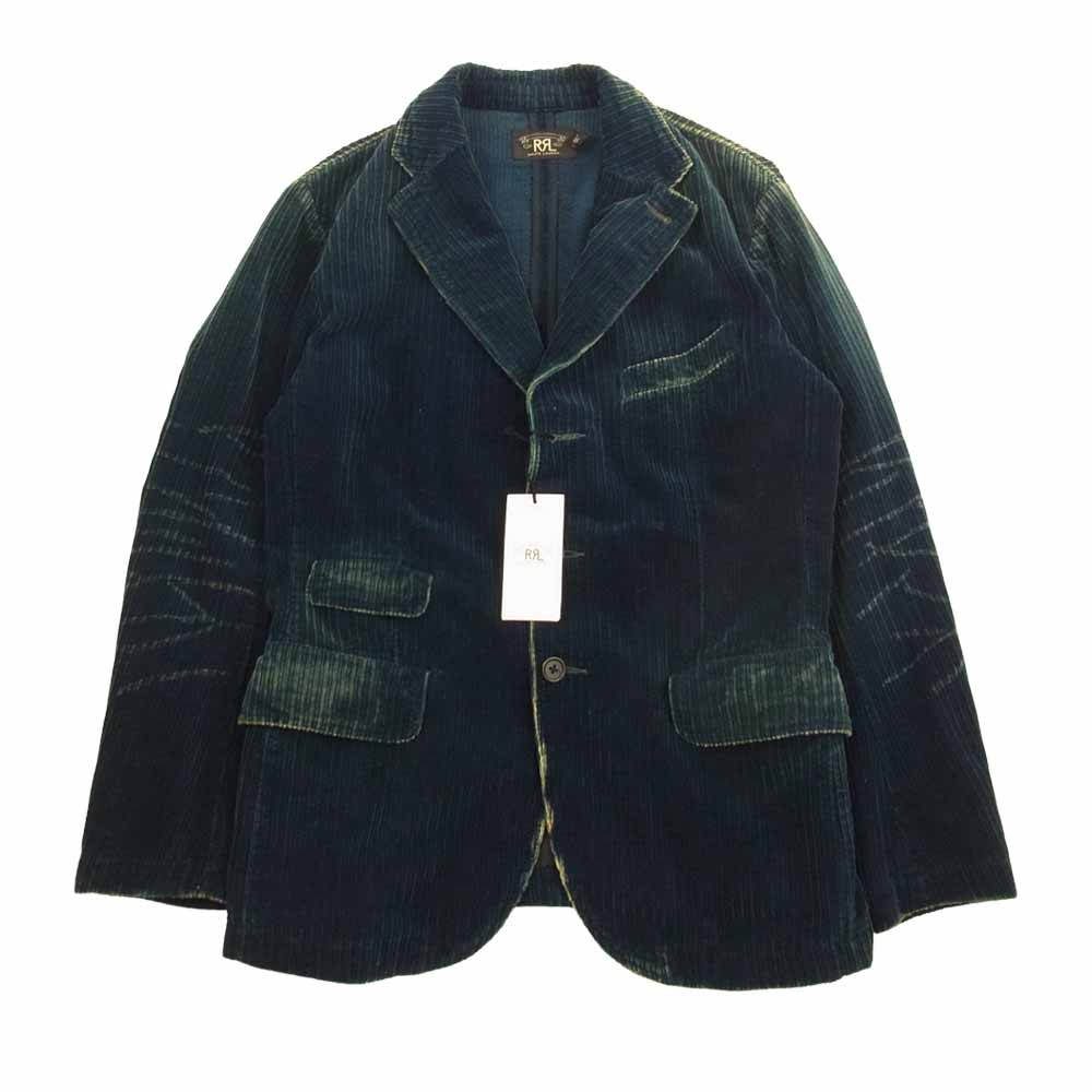 RRL ダブルアールエル 国内正規品 Ladlow スポーツ コート インディゴ染め コーデュロイ Sport Coat テーラード ジャケット インディゴブルー系 S【極上美品】【中古】