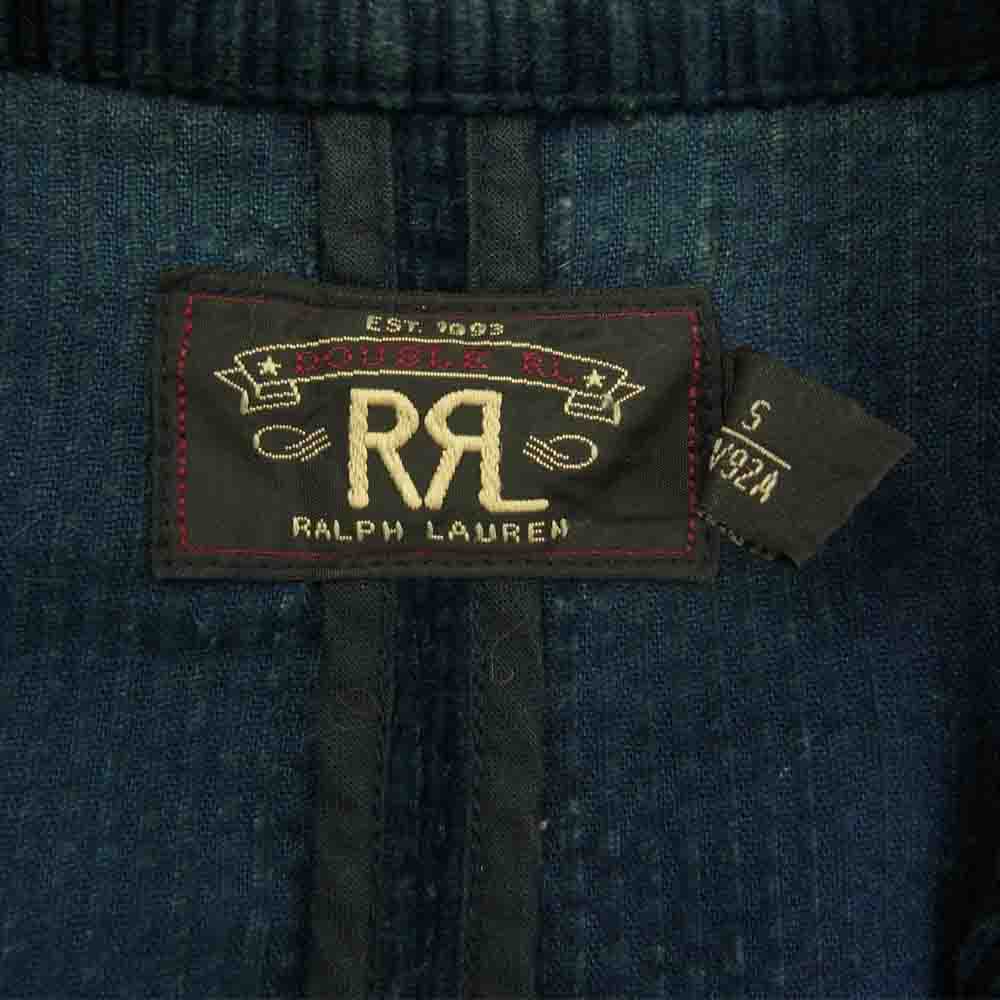 RRL ダブルアールエル 国内正規品 Ladlow スポーツ コート インディゴ染め コーデュロイ Sport Coat テーラード ジャケット インディゴブルー系 S【極上美品】【中古】