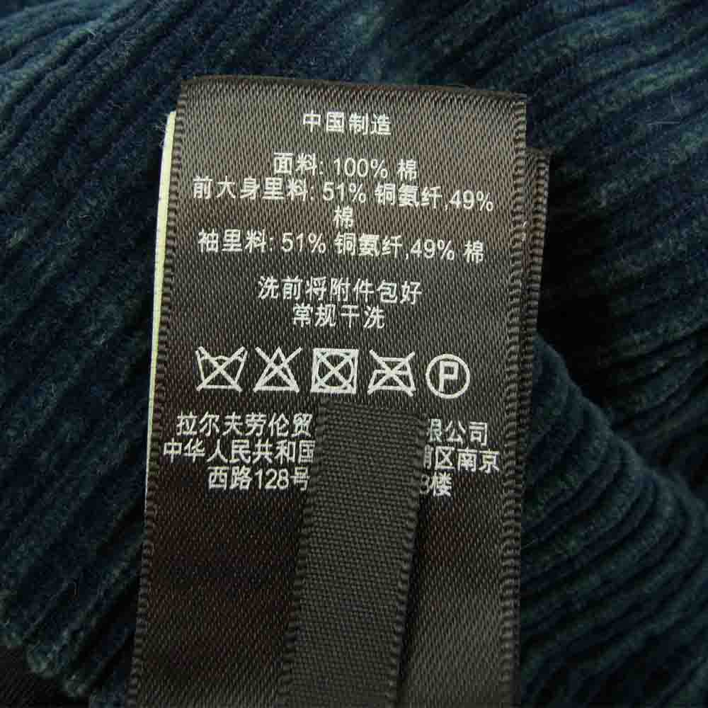 RRL ダブルアールエル 国内正規品 Ladlow スポーツ コート インディゴ染め コーデュロイ Sport Coat テーラード ジャケット インディゴブルー系 S【極上美品】【中古】
