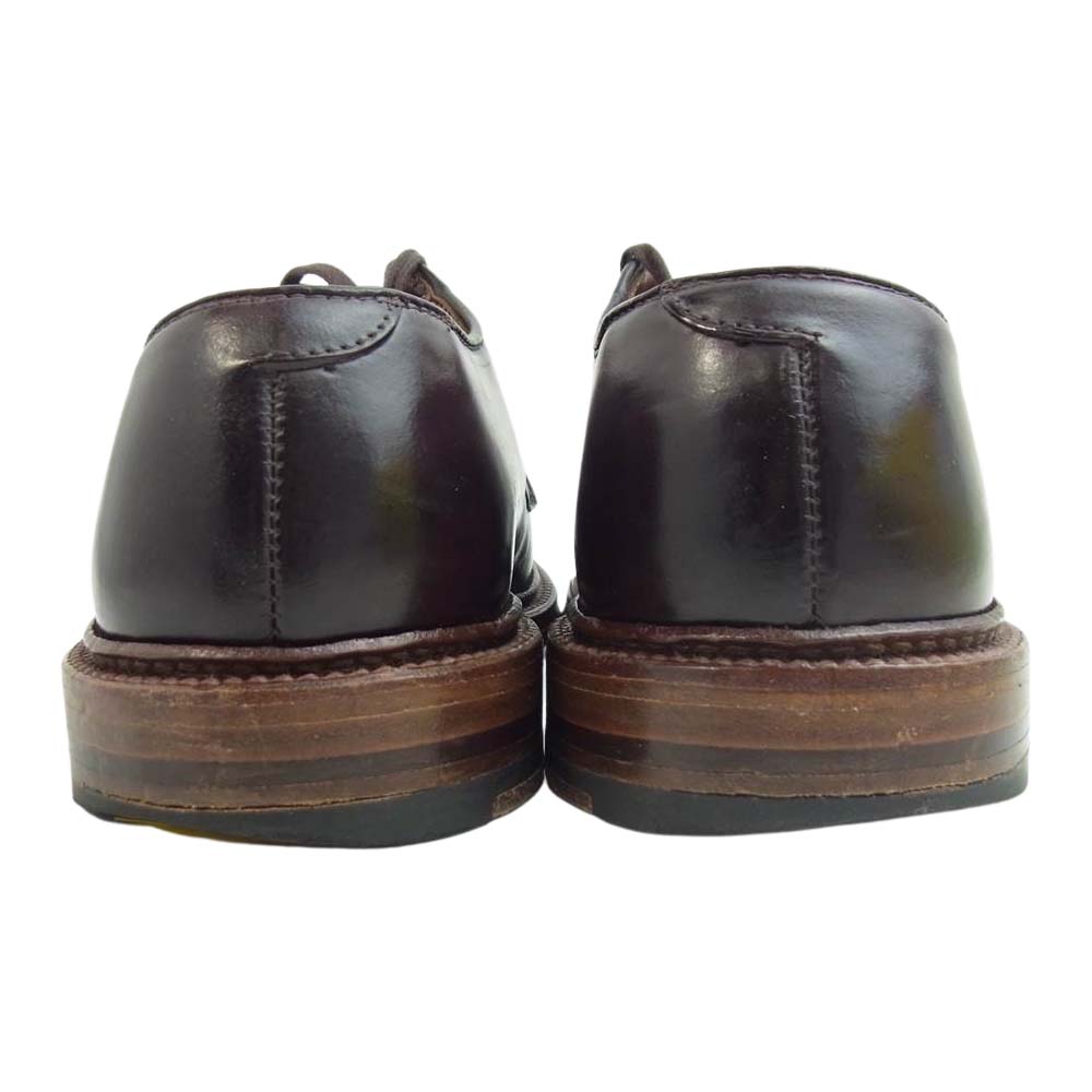 ALDEN オールデン D5411 Antique Plain Toe Blucher コードバン プレーントゥ シューズ ダークバーガンディ 6E【中古】