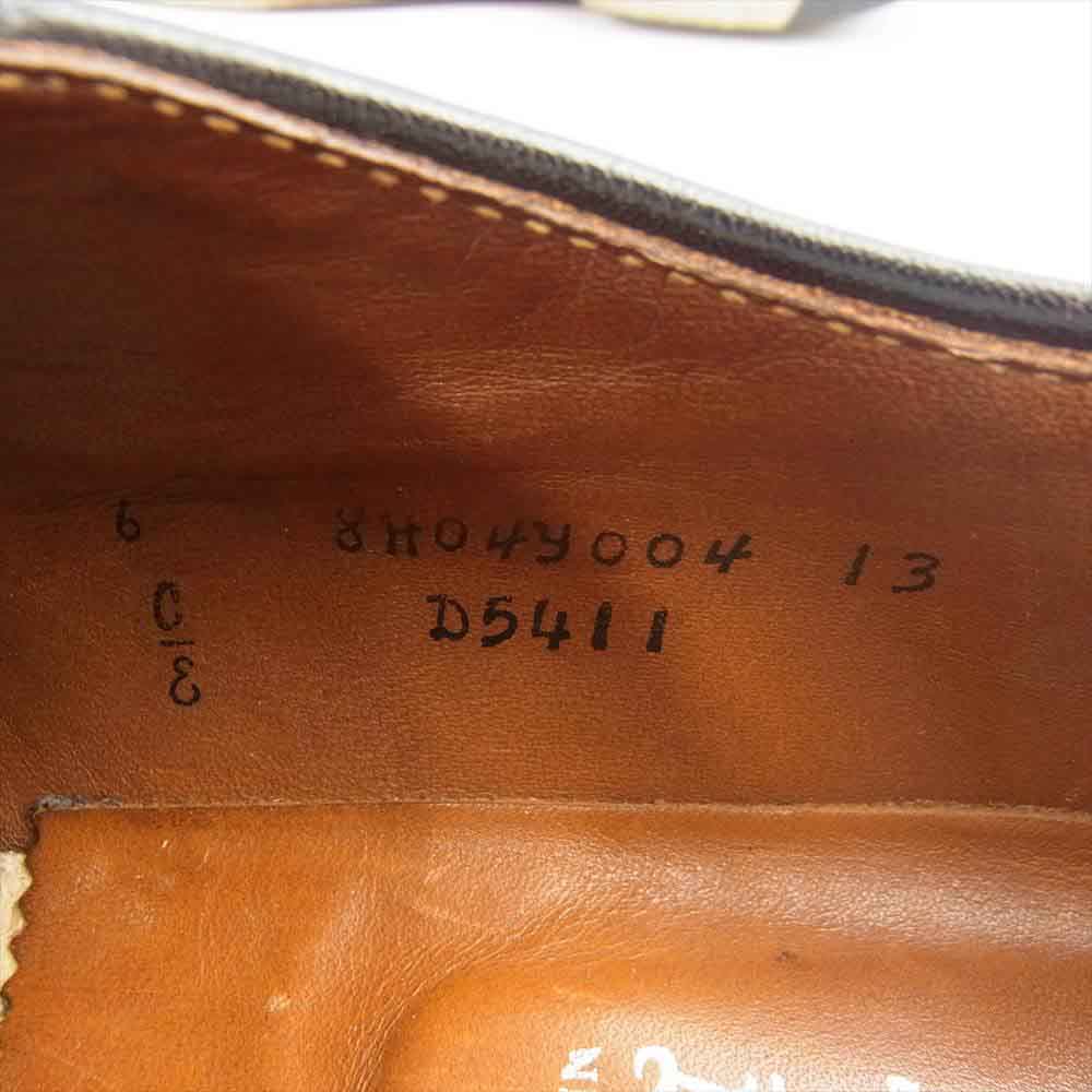 ALDEN オールデン D5411 Antique Plain Toe Blucher コードバン プレーントゥ シューズ ダークバーガンディ 6E【中古】