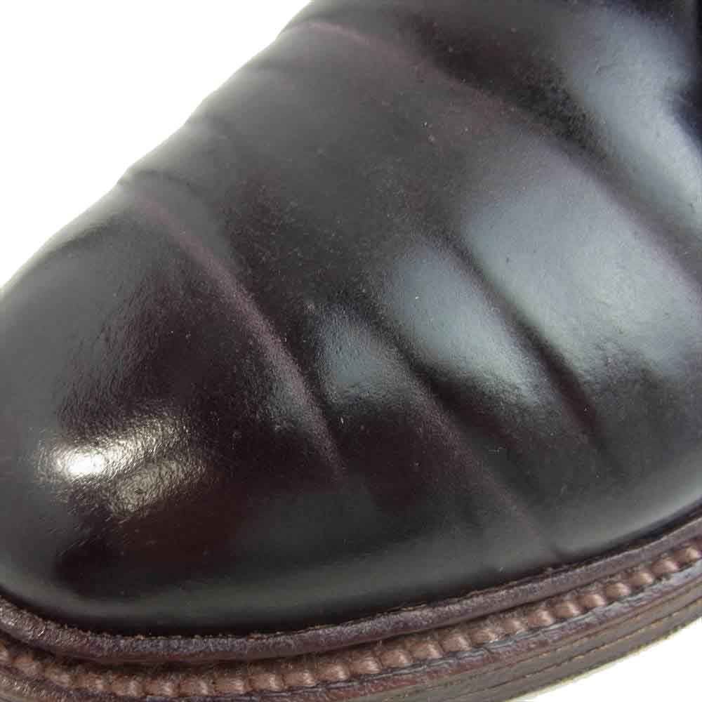 ALDEN オールデン D5411 Antique Plain Toe Blucher コードバン プレーントゥ シューズ ダークバーガンディ 6E【中古】