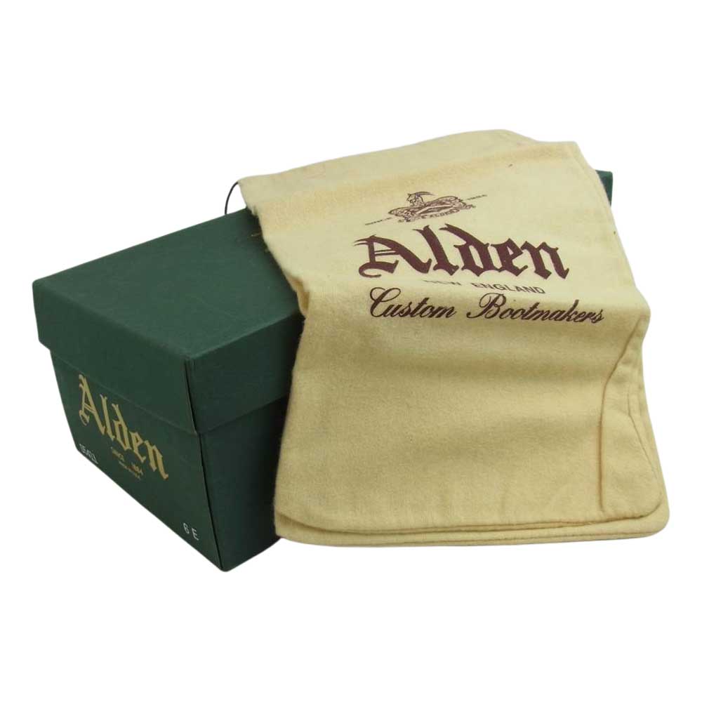 ALDEN オールデン D5411 Antique Plain Toe Blucher コードバン プレーントゥ シューズ ダークバーガンディ 6E【中古】