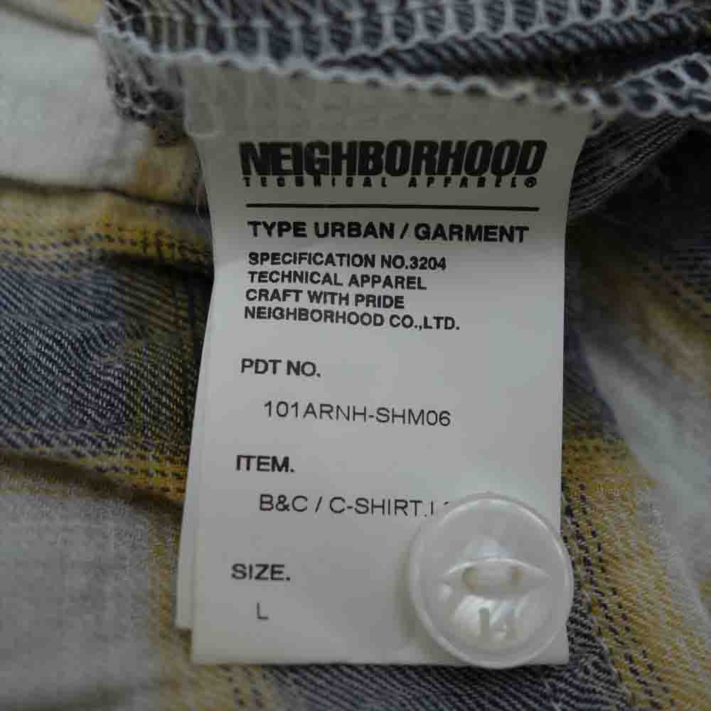 NEIGHBORHOOD ネイバーフッド 101ARNH-SHM06 B&C C SHIRT LS チェック シャツ L【中古】