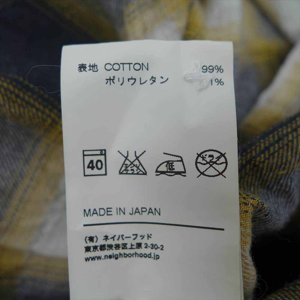NEIGHBORHOOD ネイバーフッド 101ARNH-SHM06 B&C C SHIRT LS チェック シャツ L【中古】