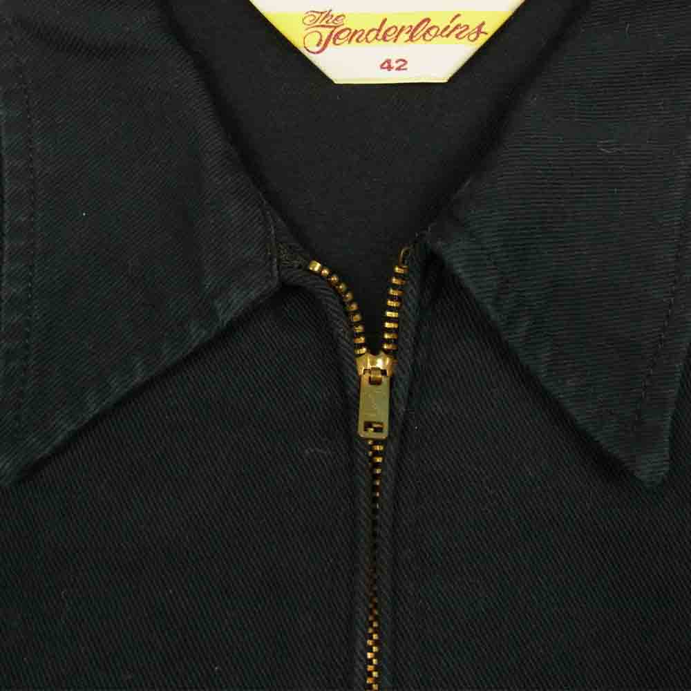 TENDERLOIN テンダーロイン T-WORK JKT 刺繍 ワーク ジャケット1 ブラック系 L【中古】