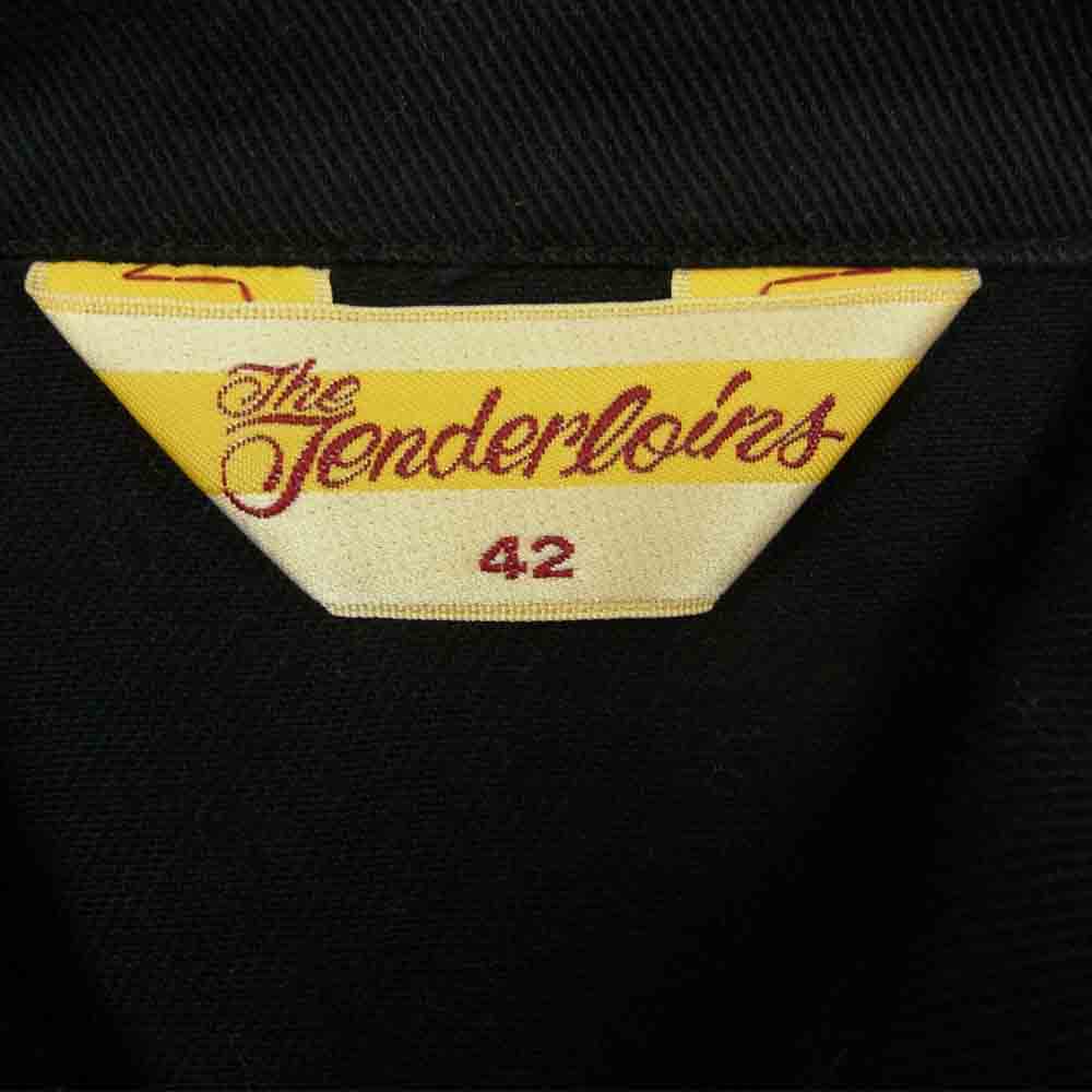 TENDERLOIN テンダーロイン T-WORK JKT 刺繍 ワーク ジャケット1 ブラック系 L【中古】