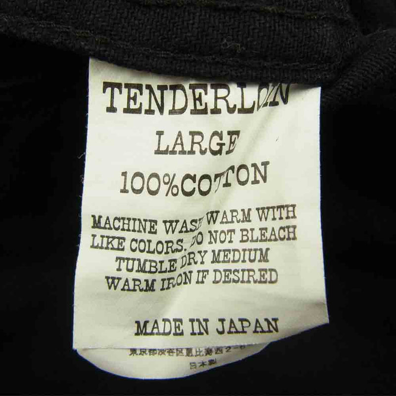 TENDERLOIN テンダーロイン T-WORK JKT 刺繍 ワーク ジャケット1 ブラック系 L【中古】