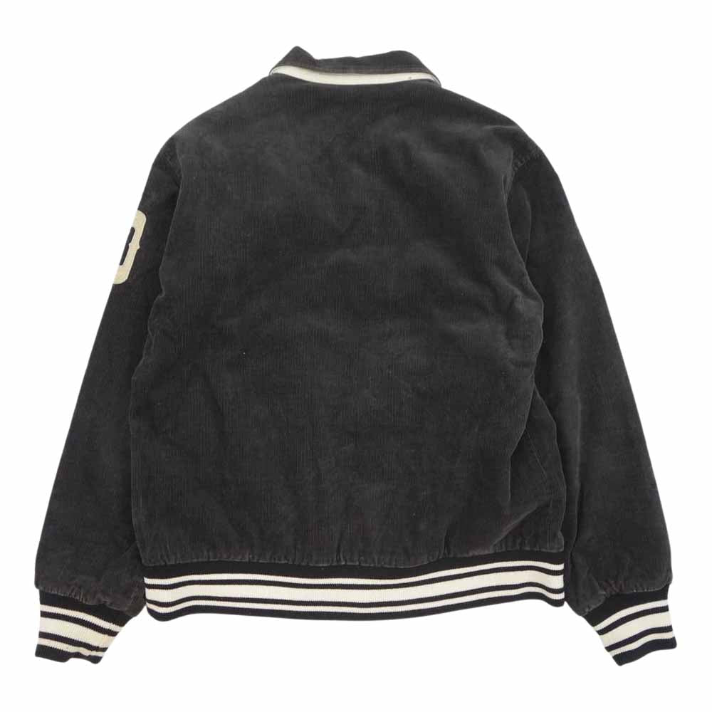 TENDERLOIN テンダーロイン コーデュロイ 中綿 スタジャン スタジアム ジャケット ブラック系 XL【中古】