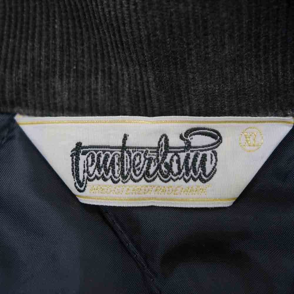 TENDERLOIN テンダーロイン コーデュロイ 中綿 スタジャン スタジアム ジャケット ブラック系 XL【中古】