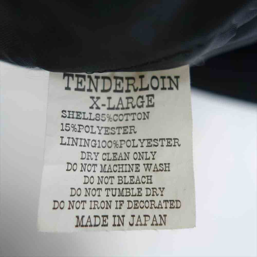 TENDERLOIN テンダーロイン コーデュロイ 中綿 スタジャン スタジアム ジャケット ブラック系 XL【中古】
